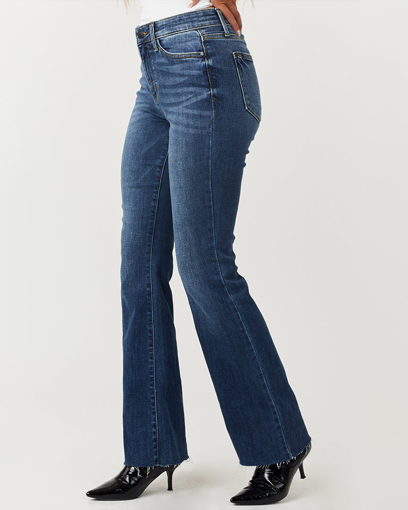 BlueCindy Mid-Rise Tummy Tuck Bootcut Jeans